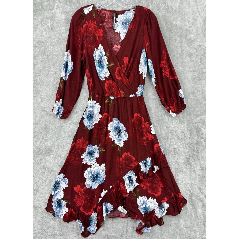 Plenty By Tracy Reese Dress‎ Womens Small Midi Cottage Prairie Bohemian Ruffle